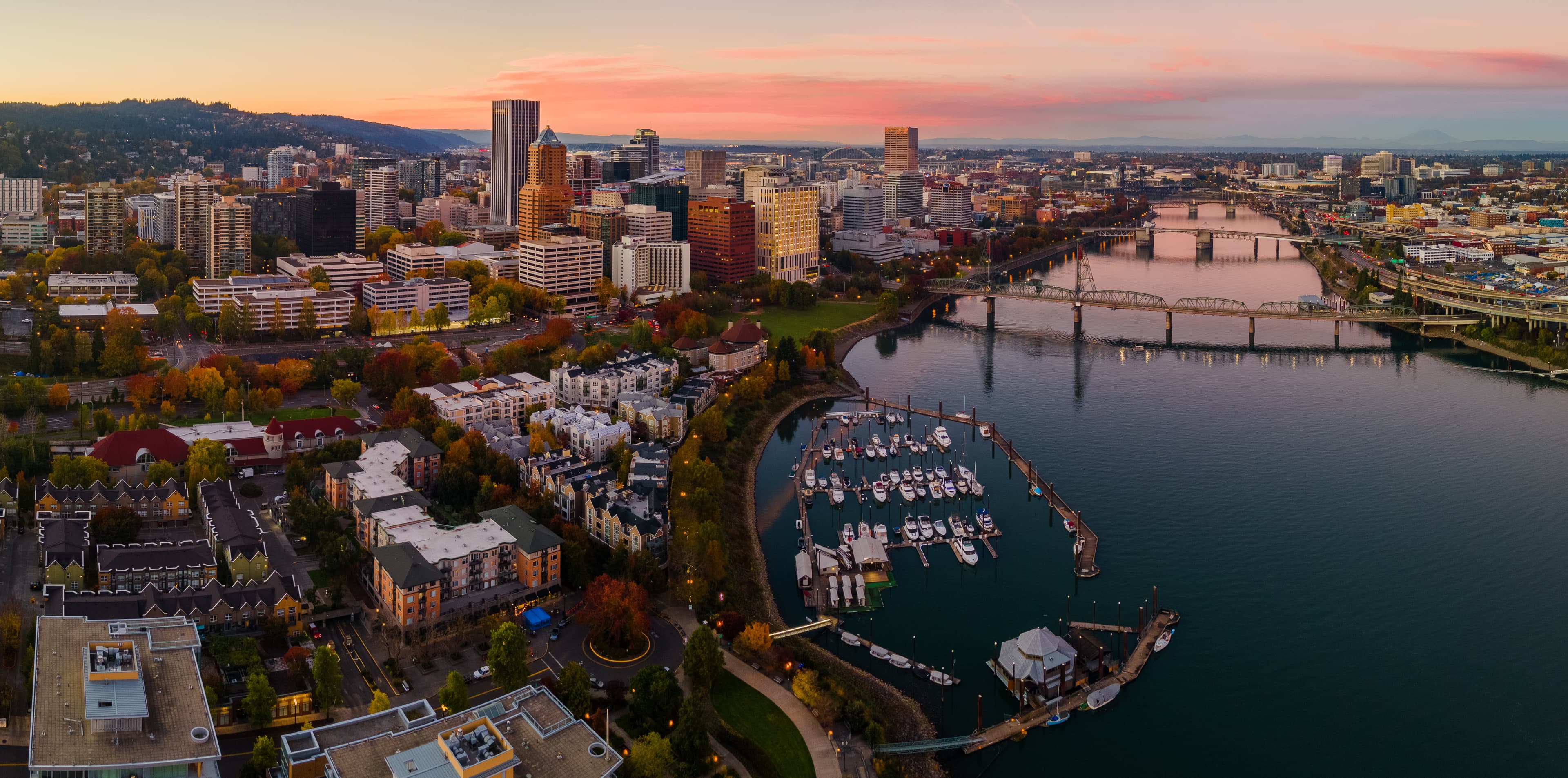 Portland skyline and cityscape