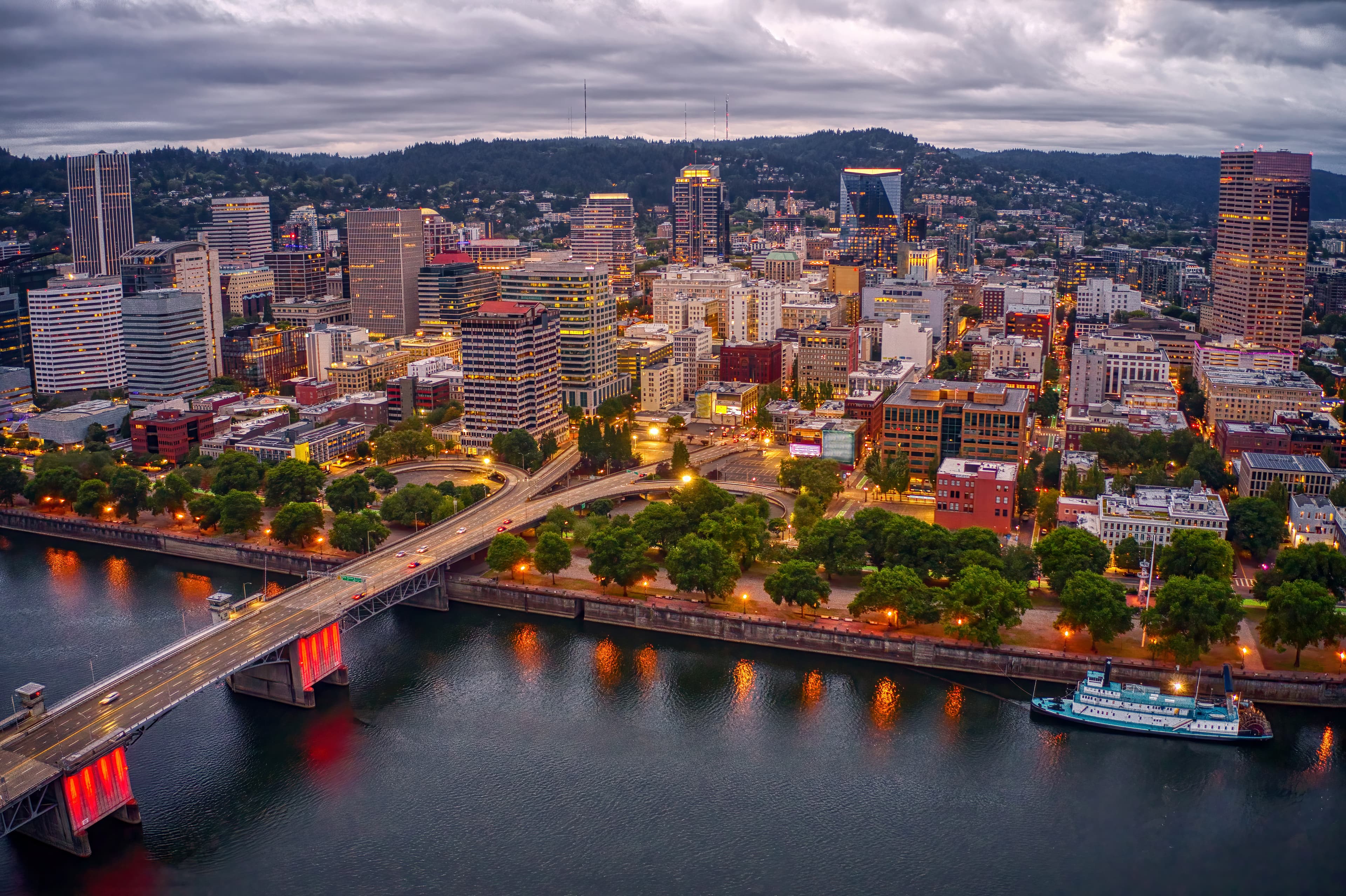 Downtown Portland area